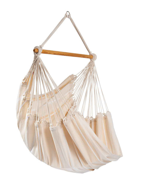 Bio Hängesessel-Hängesitz Sonjo XL golden beach natur weiß