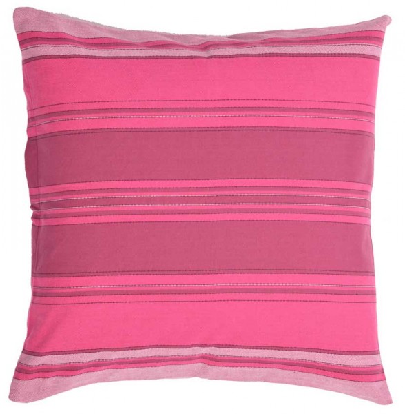 Organic Cushion Plum Striped